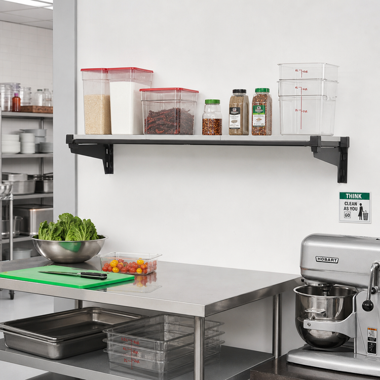 Product image #2 for Cambro Camshelving Elevation 18" x 24" Vented Wall-Mounted Add-On Shelf Kit