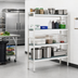 Thumbnail image #2 for Fermostock 4-Tier Stationary Starter Polymer Shelving Unit, 47 in. W x 14 in. D x 66 in. H