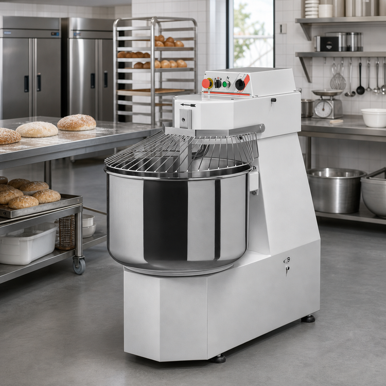 Product image #2 for Trento Avancini SP60 Heavy-Duty Spiral Dough Mixer, 132 lb Capacity, 2-Speed, 208V/3-Phase