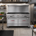 Thumbnail image #2 for Southbend Ultimate 60-Inch Gas Restaurant Range with 4 Burners, 36-Inch Griddle, Convection Oven, and Cabinet Base
