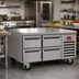 Thumbnail image #2 for Southbend Platinum Series 108-Inch Low-Height Remote Freezer Base for Modular Cook Tops with 6 Self-Closing Drawers