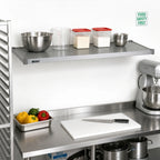 Thumbnail image #2 for Eagle Group Valu-Master SS2436V Solid Galvanized Steel Shelf, 36 x 24 in, Marine Edge, 600 lb Capacity Case of 4