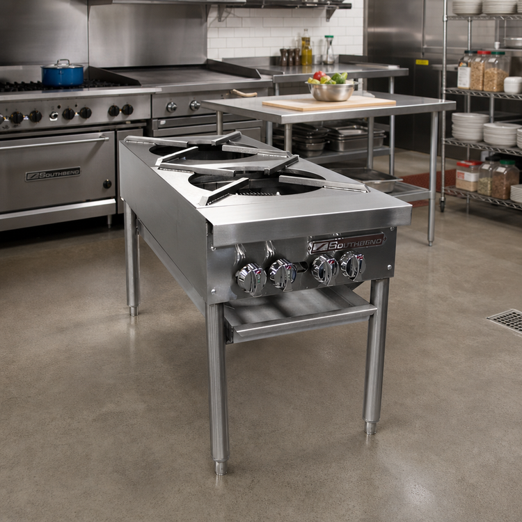 Product image #2 for Southbend SPR-2J-FB 18-Inch Double Stock Pot Range with 2 Cast Iron Burners, 90,000 BTU