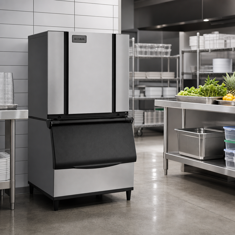 Product image #3 for Ice-O-Matic Elevation Series 30-Inch Air-Cooled Remote Modular Half-Size Cube Ice Maker, 906 lb/Day