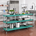 Thumbnail image #2 for Eagle Group QuadPLUS Solid Green Polymer Shelf Mat with Quad-Adjust Wire Frame, 72 x 24 Inches