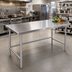 Thumbnail image #2 for Advance Tabco TVSS-4812 Stainless Steel Open Base Work Table, 144
