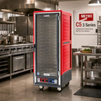 Thumbnail image #2 for Metro C5 Insulation Armour C539-HFC-4 Mobile Full-Height Heated Holding Cabinet, Clear Door, 18 Sheet Pan Capacity, 120V