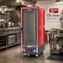 Thumbnail image #2 for Metro C5 3 Series Mobile Full-Height Heated Holding Cabinet with Red Insulation Armour, Clear Door, and Fixed Wire Slides