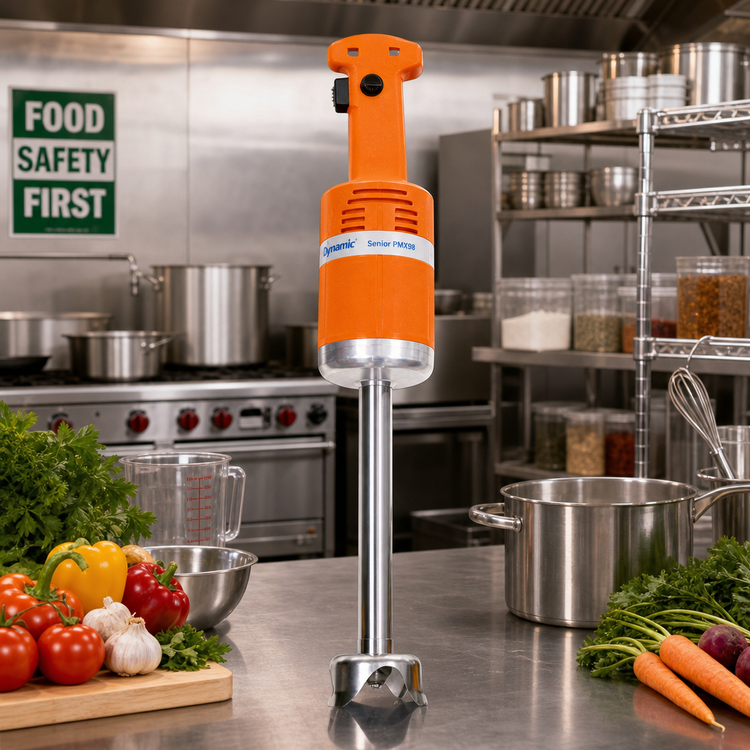 Product image #2 for Dynamic Senior PMX98 Variable-Speed Immersion Blender with 12-Inch Stainless Steel Shaft, 230V