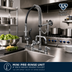 Thumbnail image #2 for T&S Brass Mini Pre-Rinse Unit, 8-Inch Deck Mount Mixing Faucet with 1.42 GPM Spray Valve and 8-Inch Swing Nozzle