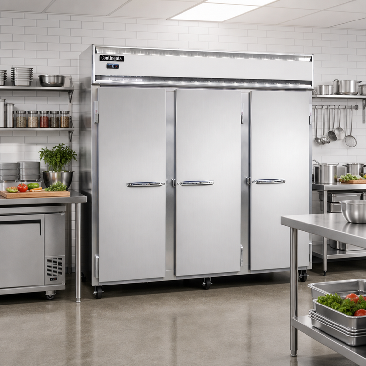Product image #2 for Continental Refrigerator 3FENSA Extra-Wide Three-Section Reach-In Freezer