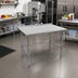 Thumbnail image #2 for John Boos Stallion 30-Inch x 24-Inch Stainless Steel Top Work Table with 1-1/2-Inch Rear Riser