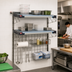Thumbnail image #2 for Metro SmartWall Life Wall-Mounted Prep Starter Unit with 2 MetroMax 4 Polymer Shelves