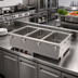 Thumbnail image #2 for Vollrath 3-Well Drop-In Electric Hot Food Well, Insulated Marine-Grade Stainless Steel Wells, Manifold Drain
