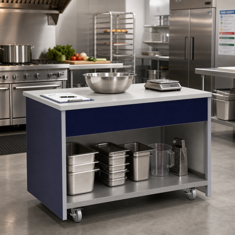 Product image #2 for Atlas Metal INFFT-4 64" Utility Solid Top Mobile Workstation
