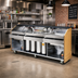 Thumbnail image #2 for FWE Executive Series 72-Inch Portable Bar for Post-Mix/Bag-In-Box Beverage Service