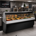 Thumbnail image #2 for Alto-Shaam Halo Heat 96-Inch Full-Service Hot Food Display Case with Curved Glass Front and Stationary Base