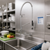 Thumbnail image #2 for Fisher Wall-Mount Spring Pre-Rinse Add-On Faucet with 12-Inch Swing Spout