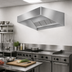 Thumbnail image #2 for Eagle SpecAIR HES96-48 Short Front Wall-Mounted Exhaust-Only Commercial Kitchen Hood, 48W x 51D x 24H