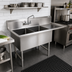 Thumbnail image #2 for John Boos B Series 2-Compartment Sink with Right Drainboard, 54-3/16