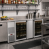 Thumbnail image #2 for Pro-Line E-Series Two-Section Self-Contained Refrigerated Back Bar Cabinet, 28 Cu. Ft., 69-1/2-Inch Wide, Glass Doors, Stainless Steel
