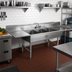 Thumbnail image #2 for John Boos Pro-Bowl 3-Compartment Platter Sink with Left and Right Drainboards