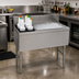 Thumbnail image #2 for Advance Tabco Prestige Supreme 42-Inch Bar Ice Chest with 10-Circuit Cold Plate, Left Bottle Rack, and 7-Inch Backsplash