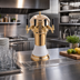 Thumbnail image #2 for Perlick Roma 4-Faucet Countertop Glycol-Cooled Draft Beer Tower with Gold-Tone Brass Body and White Ceramic Skirt