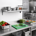 Thumbnail image #2 for Eagle Snap-n-Slide 48-Inch x 15-Inch Wall-Mounted 16/304 Stainless Steel Shelf with Rolled Front Edge