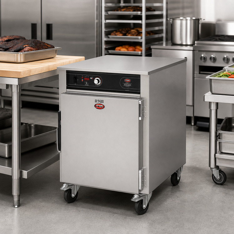 Product image #2 for G2 Series Mobile Low Temp Cook & Hold Smoker Cabinet Oven, Half-Height, Stainless Steel, 4 Full-Size Sheet Pans or 8 Hotel Pans