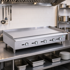 Thumbnail image #2 for 60-Inch Countertop Gas Griddle with Thermostatic Controls, 5 Burners, and 3/4-Inch Smooth Steel Plate