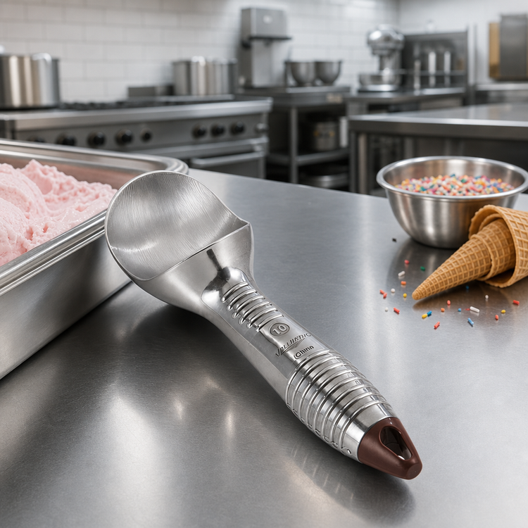 Product image #2 for Vollrath Size 10 Brown Aluminum Ice Cream Scoop, 4 oz