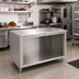 Thumbnail image #2 for John Boos Open Front Stainless Steel Work Table with Cabinet Base, 60