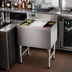 Thumbnail image #2 for Advance Tabco Underbar Basics Cocktail Unit Bar Ice Bin, 12-Inch Deep, 12 x 18 Inches, 35 lb Capacity