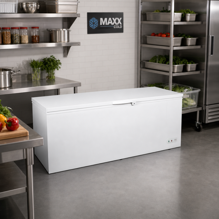 Product image #2 for Maxx Cold Select Series 19.4 Cu. Ft. Commercial Chest Freezer with Solid Hinged Locking Lid