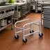 Thumbnail image #3 for Winco Aluminum Lug Box Cart, 16-3/4 x 25-1/16 x 19 Inches, 5-Inch Full Swivel Casters