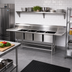 Thumbnail image #2 for Spec-Master FN Series 14-Gauge 4-Compartment Stainless Steel Sink with 30-Inch Right-Hand Drainboard