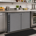Thumbnail image #2 for Glastender C2SB48 Two-Zone Side-Serviced Bar Profile Back Bar Cooler, 48-Inch, Two-Section