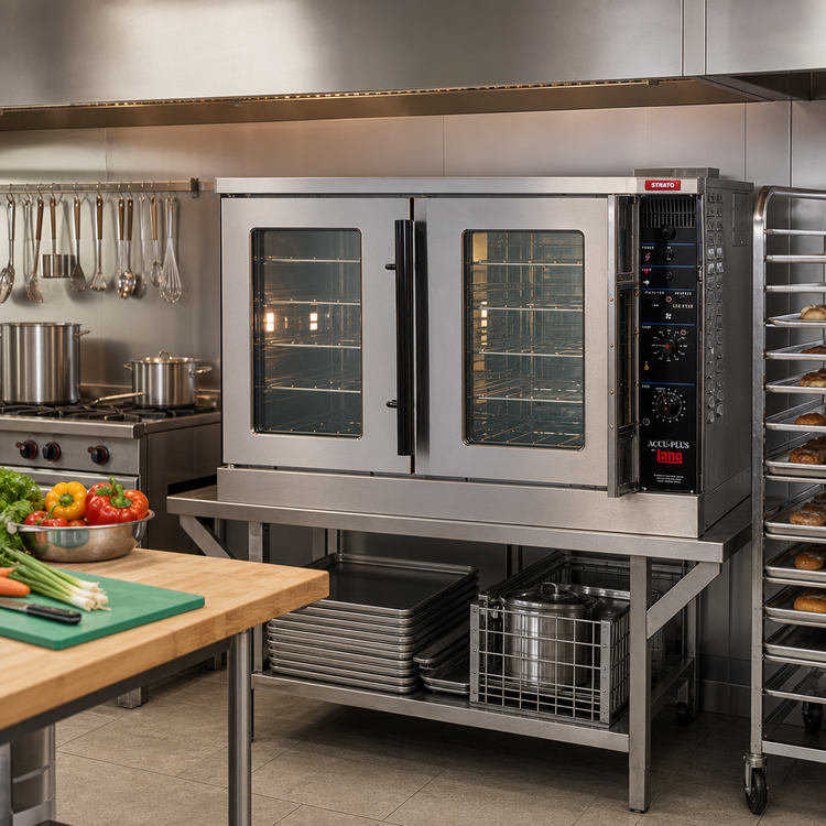 Product image #2 for Lang Strato Series Full-Size Single-Deck Electric Convection Oven, Solid State Controls, 5-Pan Capacity, 11.7 kW