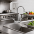 Thumbnail image #2 for Fisher 4-Inch Center Deck Mount Manual Faucet with 12-Inch Swivel Gooseneck Spout