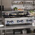 Thumbnail image #2 for Imperial IHPA-10-60 60-Inch Gas Countertop Hot Plate with 10 Open Burners