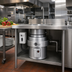 Thumbnail image #2 for InSinkErator SS-500 5 HP Commercial Food Waste Disposer Package with 18-Inch Bowl, 6-5/8-Inch Inlet and Manual Switch