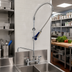 Thumbnail image #2 for T&S Brass EasyInstall Deck Mount Pre-Rinse Unit with 8-Inch Adjustable Centers, 12-Inch Swing Spout, and 1.07 GPM Spray Valve