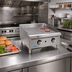 Thumbnail image #2 for Comstock-Castle 24-Inch Countertop Gas Griddle with Grooved Steel Plate and Thermostat Controls