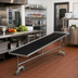 Thumbnail image #2 for Dinex DXIESRC4 4-Foot Cantilever Tray Make-Up Conveyor with PVC Rollers