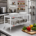 Thumbnail image #2 for Eagle QuadTruss Front Case Merchandise Wire Shelving Unit, 2-Tier, 24 x 14 x 14 Inches, White Epoxy Finish