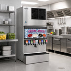 Thumbnail image #3 for Hoshizaki KMD-505MAJ Modular Crescent Cube Ice Maker, Air-Cooled Self-Contained, 500 lb./Day, 30-Inch Wide, Stainless Steel
