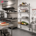 Thumbnail image #2 for Eagle Group Adjustable Post Wire Wall Mount Mid Unit for 14-Inch Shelves, 63-Inch Post, Stainless Steel Finish