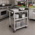 Thumbnail image #2 for Channel Stainless Steel 3-Shelf Utility/Bussing Cart, 31 x 19 x 34 Inches, 350 lb Capacity