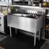 Thumbnail image #2 for CHOICE 48-Inch Underbar Combo Ice Bin and Cocktail Unit with Bottle Wells and 10-Circuit Cold Plate